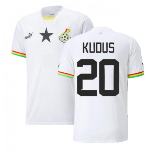 Fotballdrakt Herre Ghana Mohammed Kudus #20 Hjemmedrakt VM 2022 Kortermet